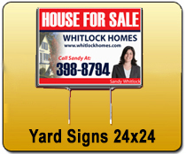 Yard Signs & Magnetic Business Cards - Yard Signs 24x24